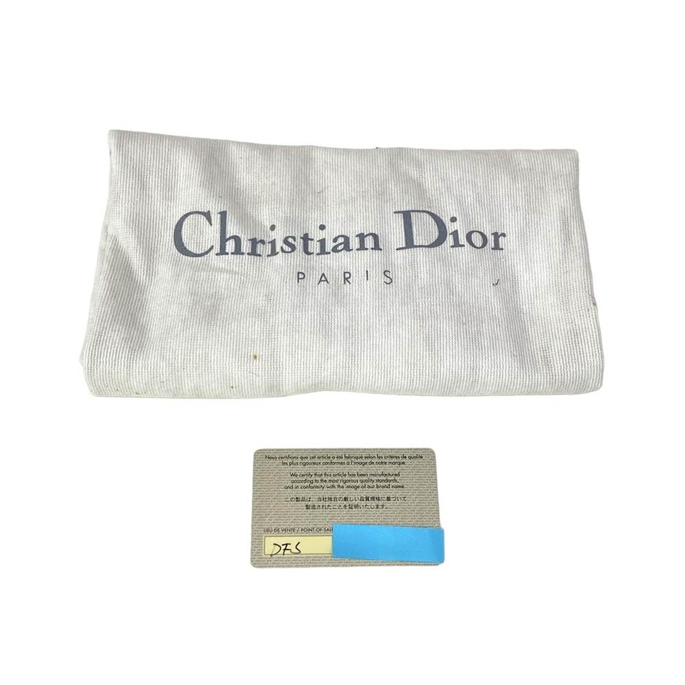 Christian Dior DIOR/ChristianDior Trailer Handbag Dark Brown Cream Unborn Calf - Picture 8 of 15